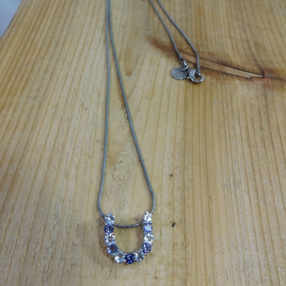 Ladies Sterling Silver 925 Horse Shoe Necklace